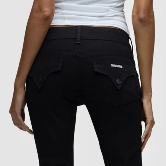 Hudson Midrise Straight Jean Pitch Black Size 32 US 12 - Picture 2 of 13